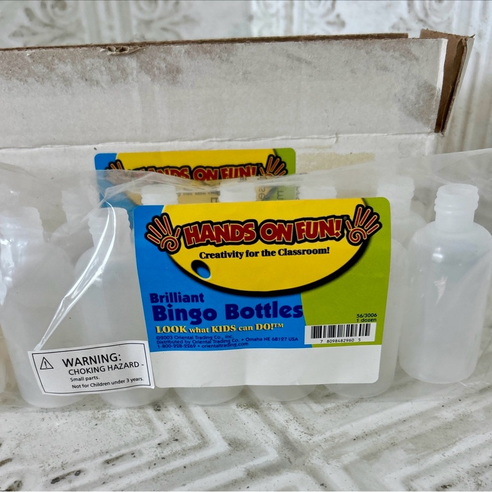 NEW Brilliant Bingo Refillable Bottles - 2 oz clear (12 Pack)